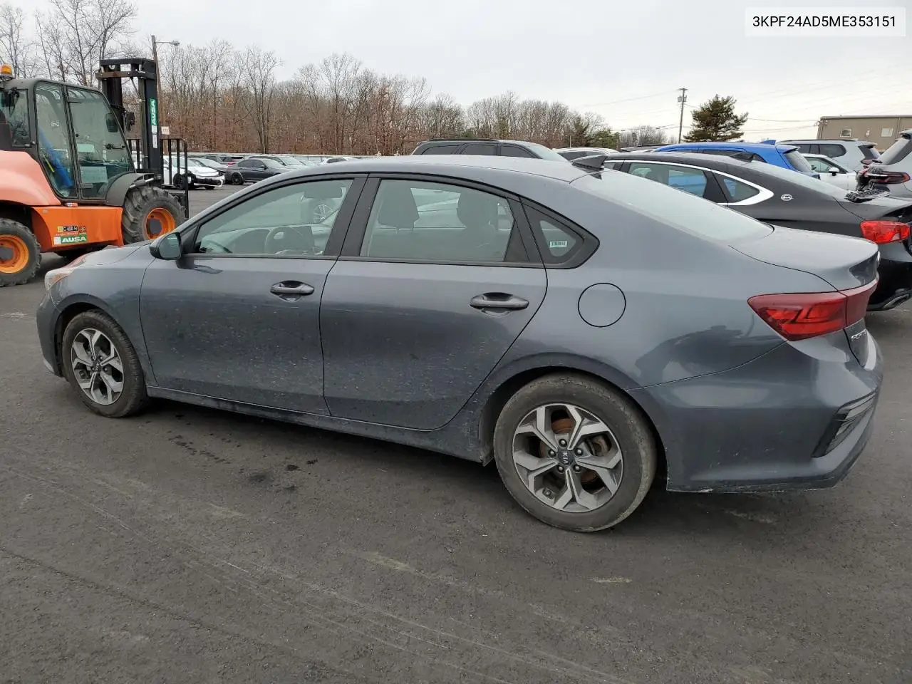2021 KIA FORTE VIN 3KPF24AD5ME353151 — фото 2