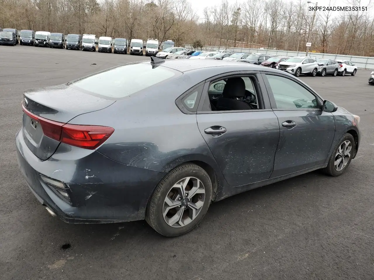 2021 KIA FORTE VIN 3KPF24AD5ME353151 — фото 3