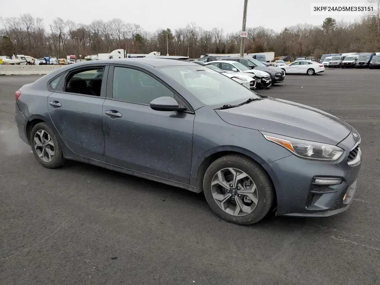 2021 KIA FORTE VIN 3KPF24AD5ME353151 — фото 4