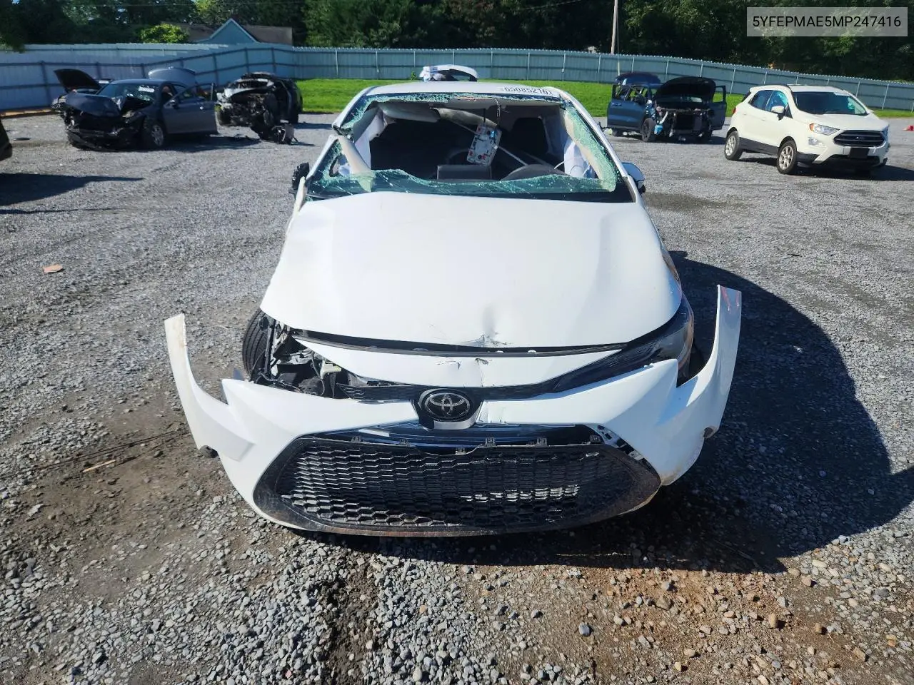 2021 TOYOTA COROLLA VIN 5YFEPMAE5MP247416 — фото 5