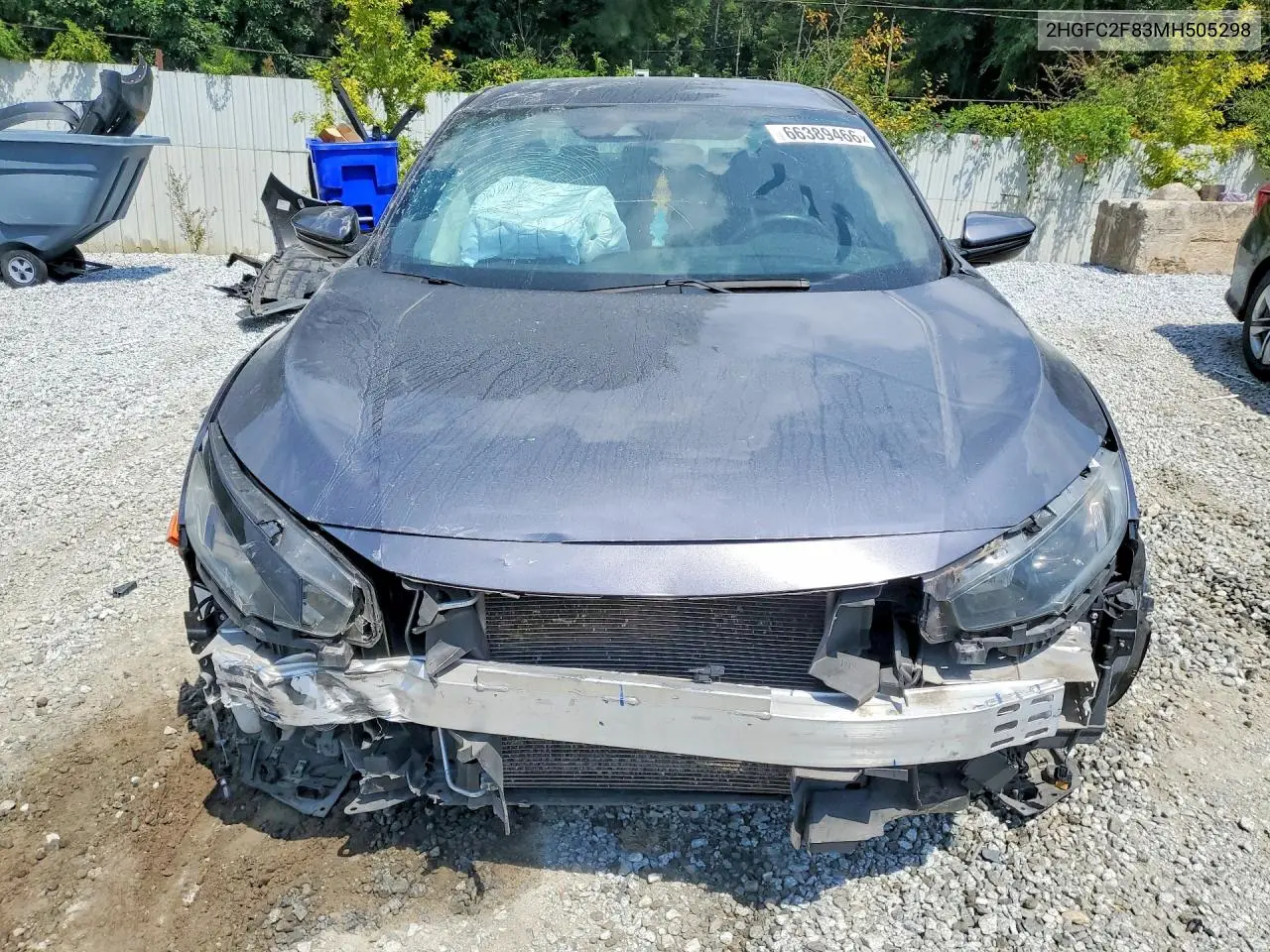 2021 HONDA CIVIC VIN 2HGFC2F83MH505298 — фото 5
