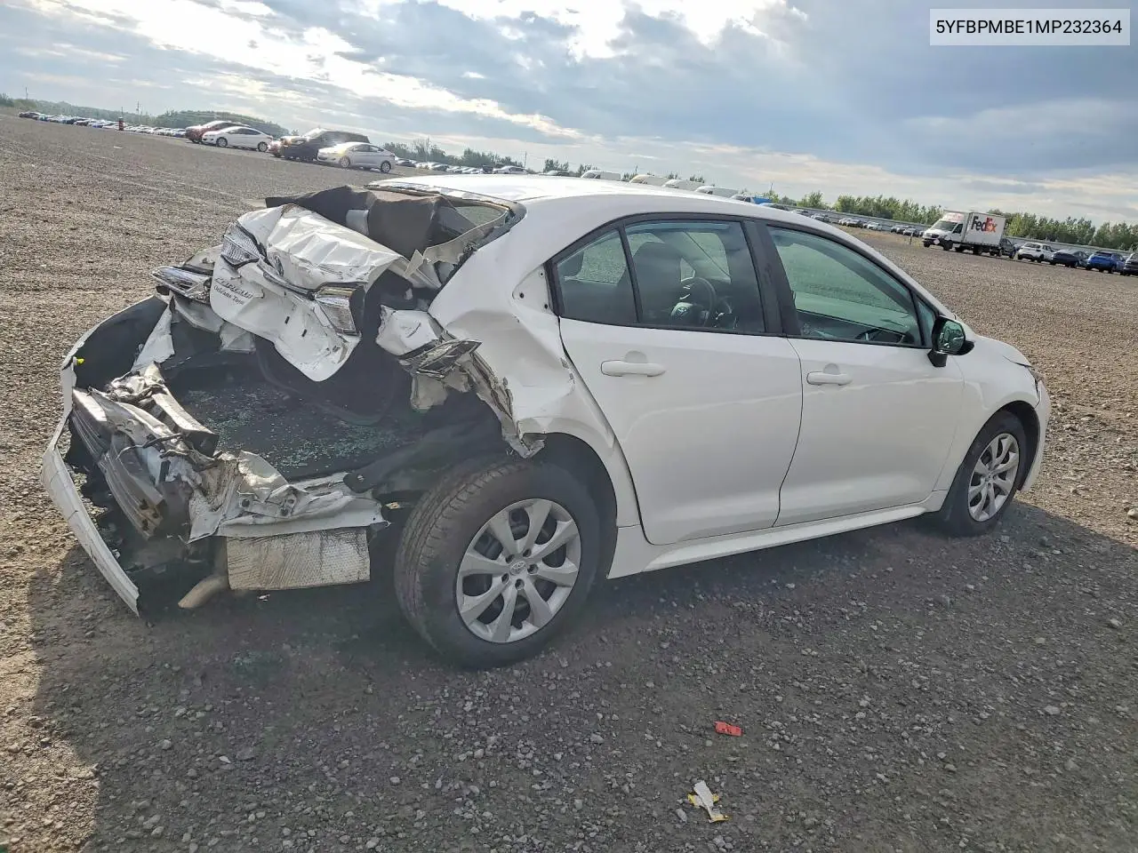 2021 TOYOTA COROLLA VIN 5YFBPMBE1MP232364 — фото 3