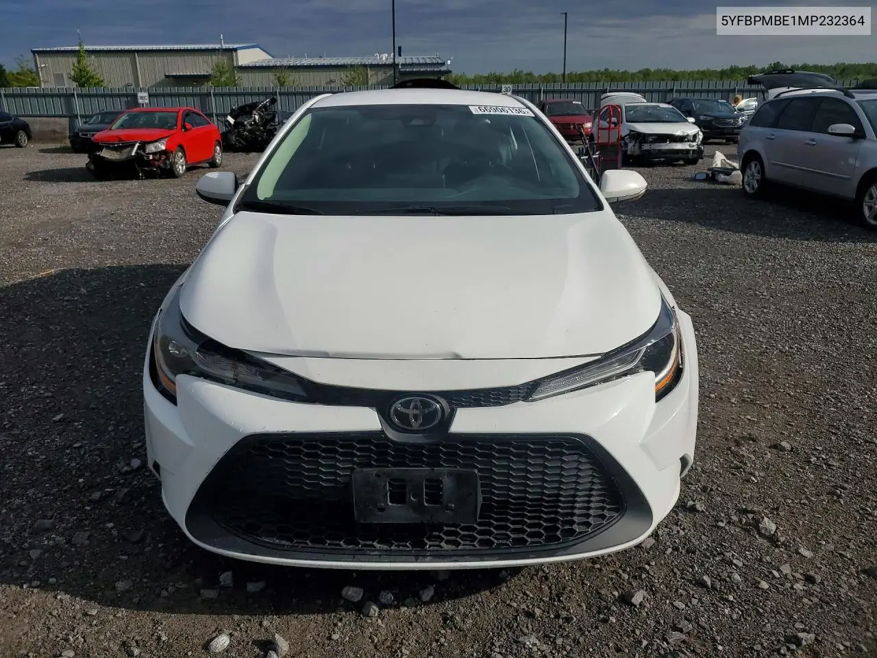 2021 TOYOTA COROLLA VIN 5YFBPMBE1MP232364 — фото 5