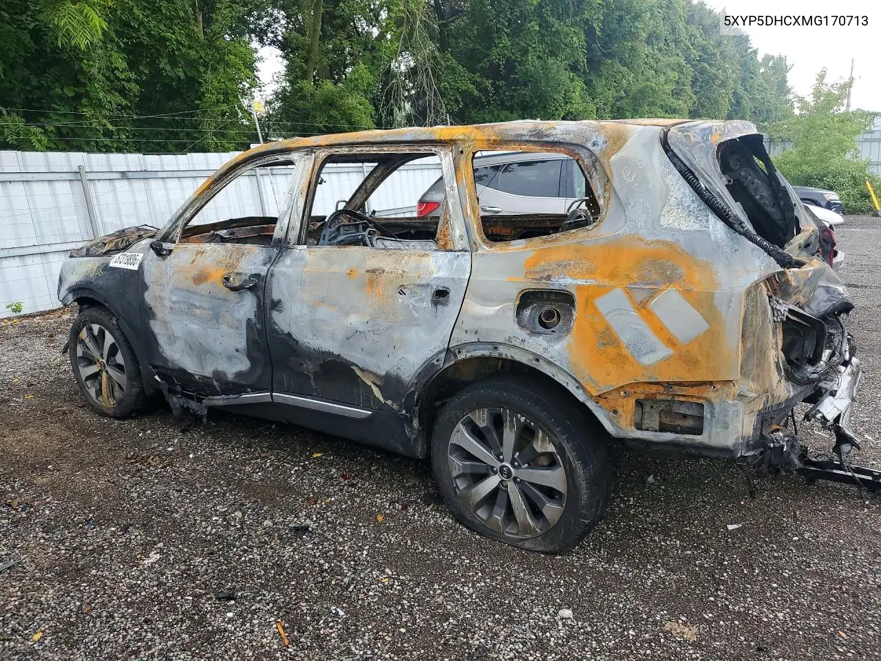 2021 KIA TELLURIDE VIN 5XYP5DHCXMG170713 — фото 2