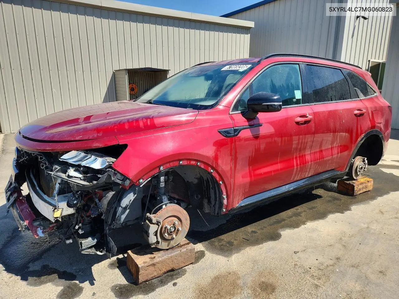 KIA SORENTO 2021, VIN 5XYRL4LC7MG060823