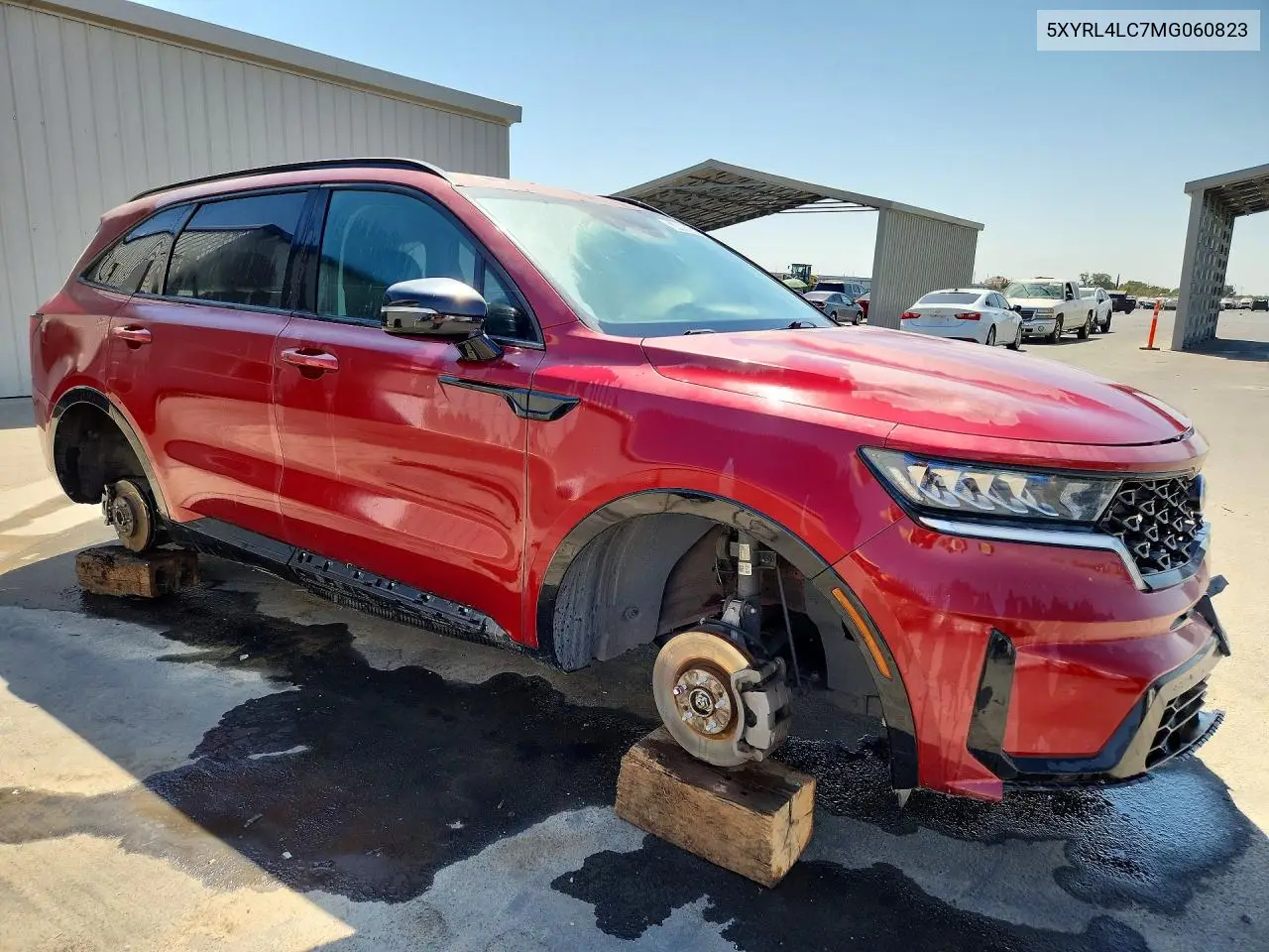 2021 KIA SORENTO VIN 5XYRL4LC7MG060823 — фото 4