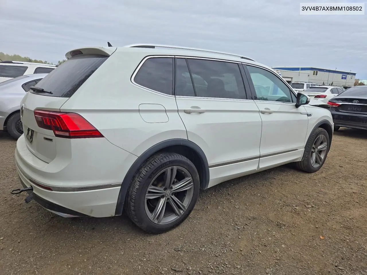 2021 VOLKSWAGEN TIGUAN VIN 3VV4B7AX8MM108502 — фото 3