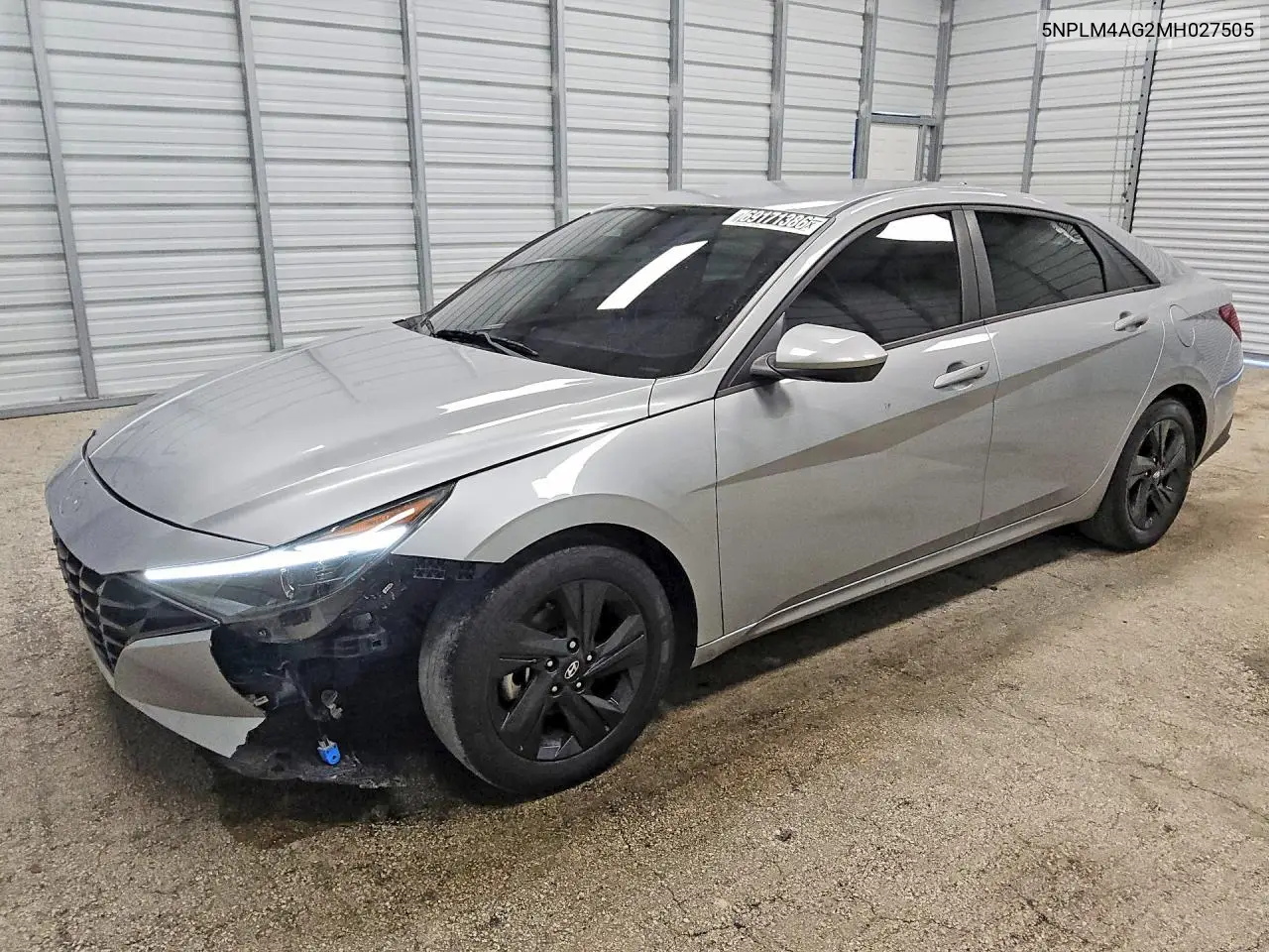 HYUNDAI ELANTRA 2021, VIN 5NPLM4AG2MH027505