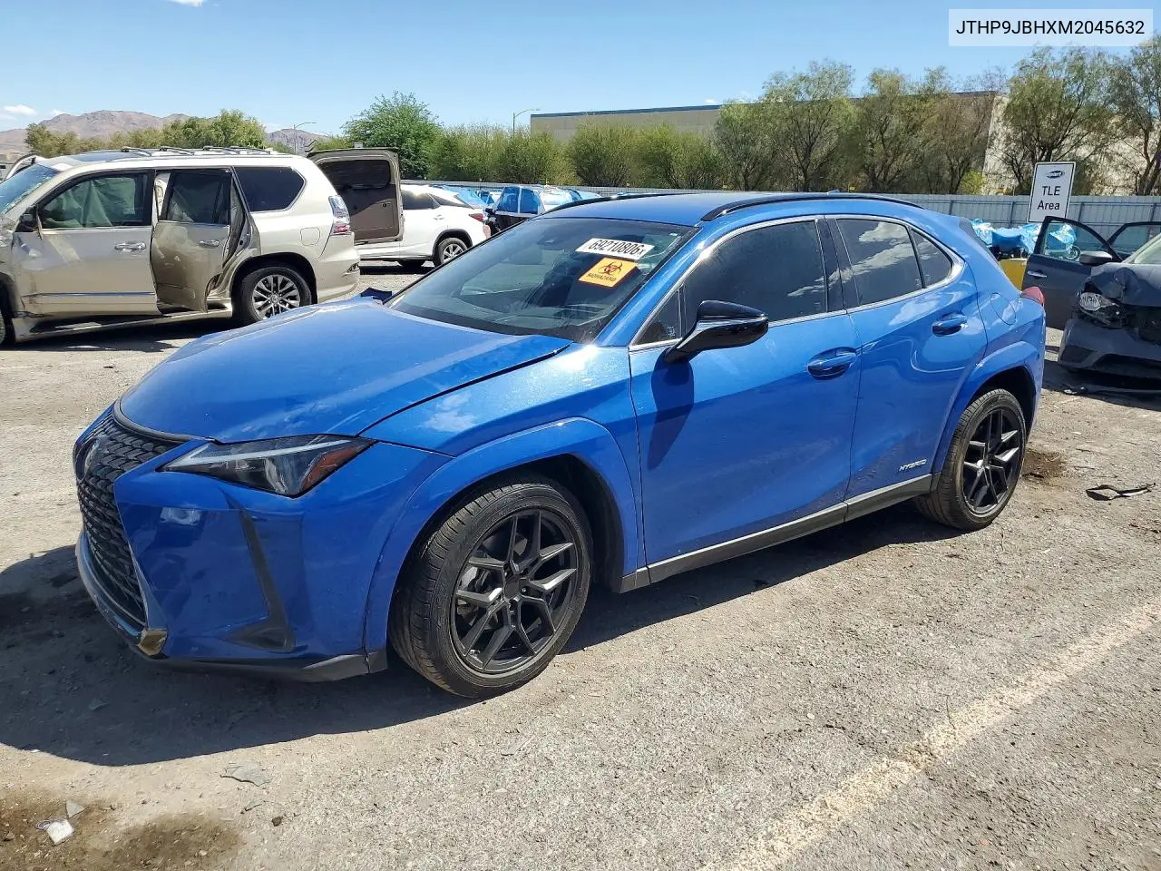 LEXUS UX 2021, VIN JTHP9JBHXM2045632