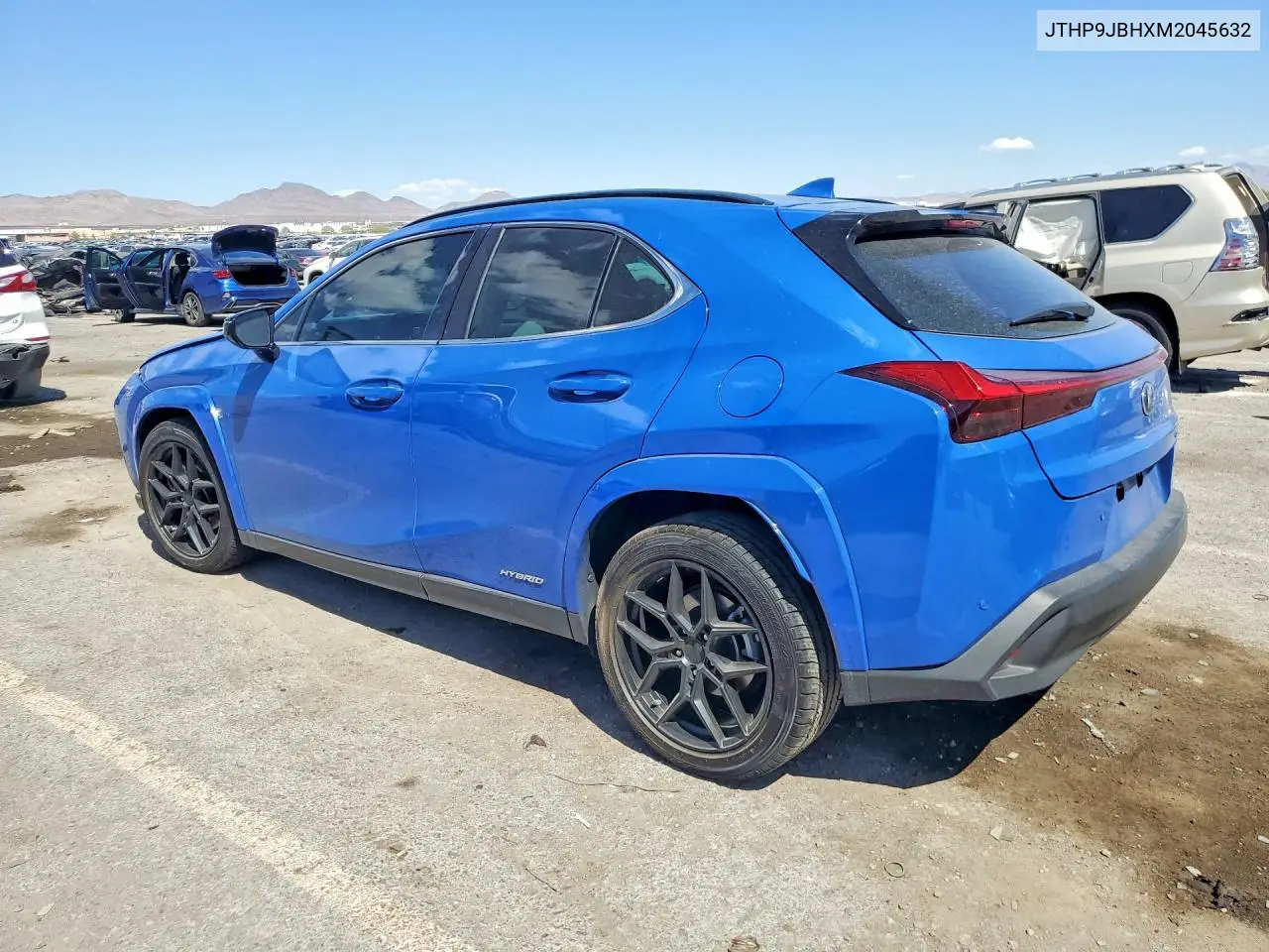 2021 LEXUS UX VIN JTHP9JBHXM2045632 — фото 2
