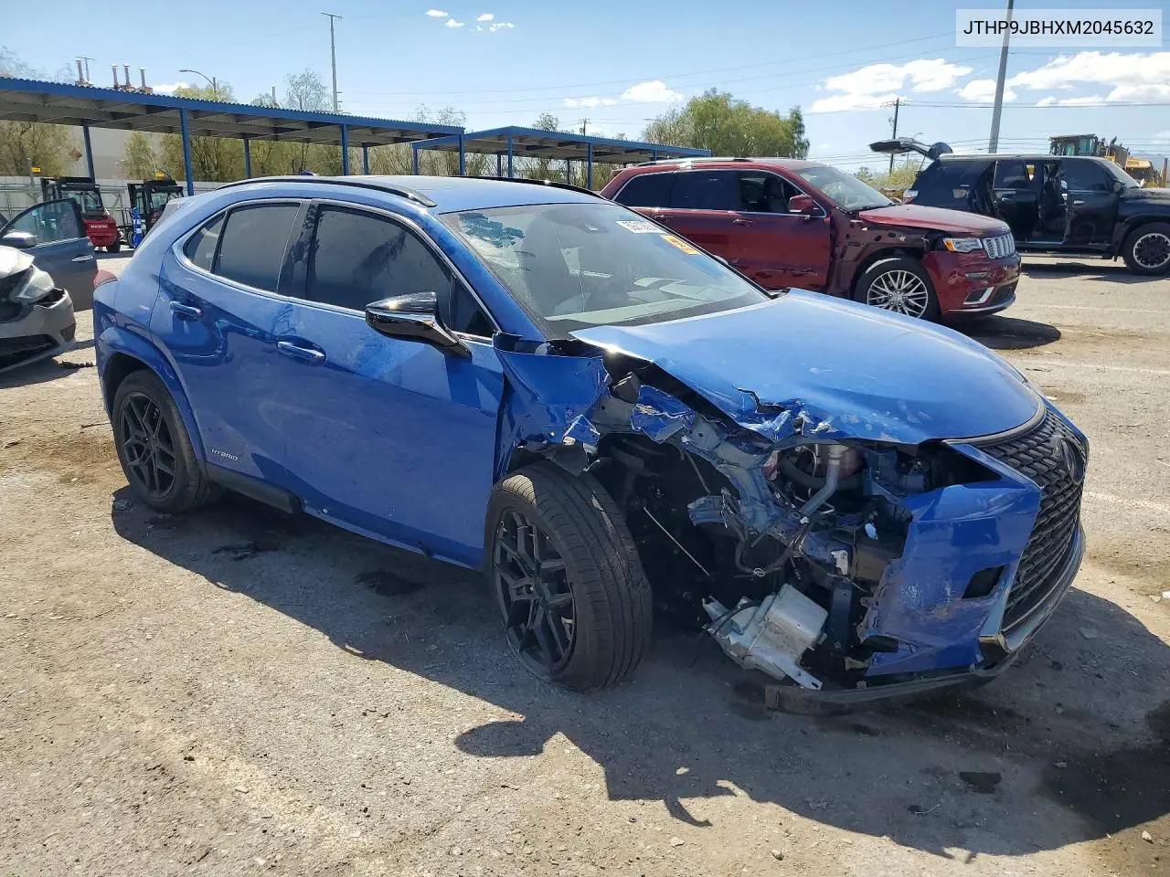 2021 LEXUS UX VIN JTHP9JBHXM2045632 — фото 4