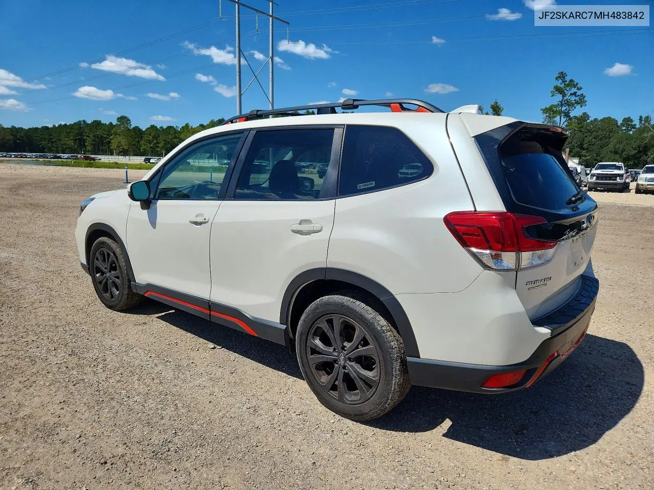 2021 SUBARU FORESTER VIN JF2SKARC7MH483842 — фото 2