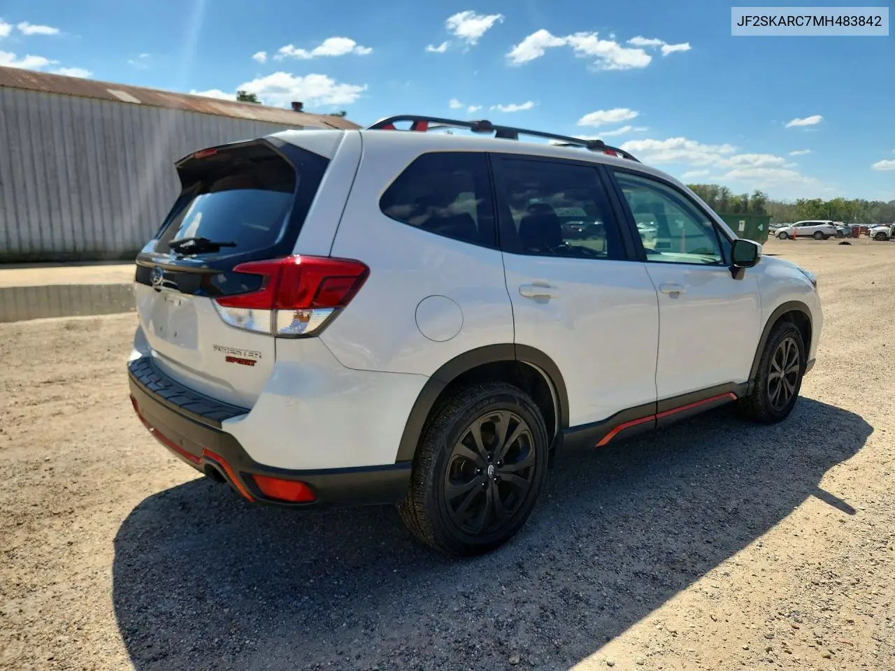 2021 SUBARU FORESTER VIN JF2SKARC7MH483842 — фото 3