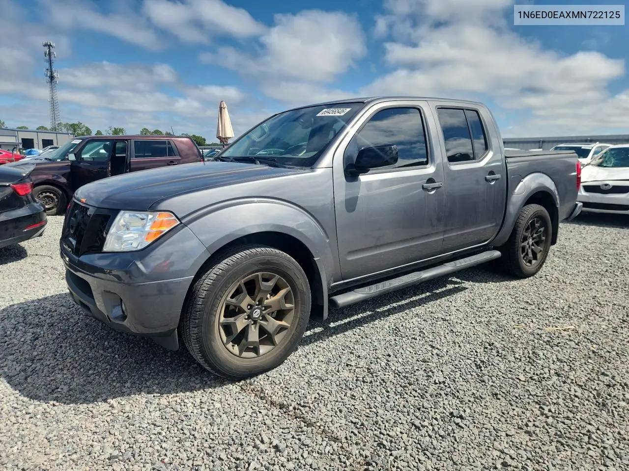 NISSAN NAVARA (FRONTIER) 2021, VIN 1N6ED0EAXMN722125