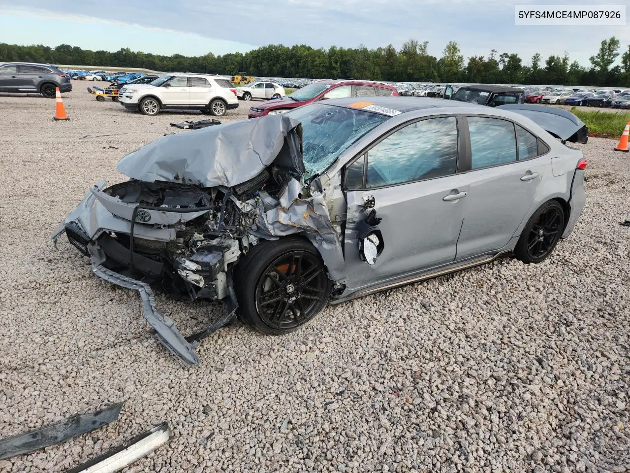 TOYOTA COROLLA 2021, VIN 5YFS4MCE4MP087926