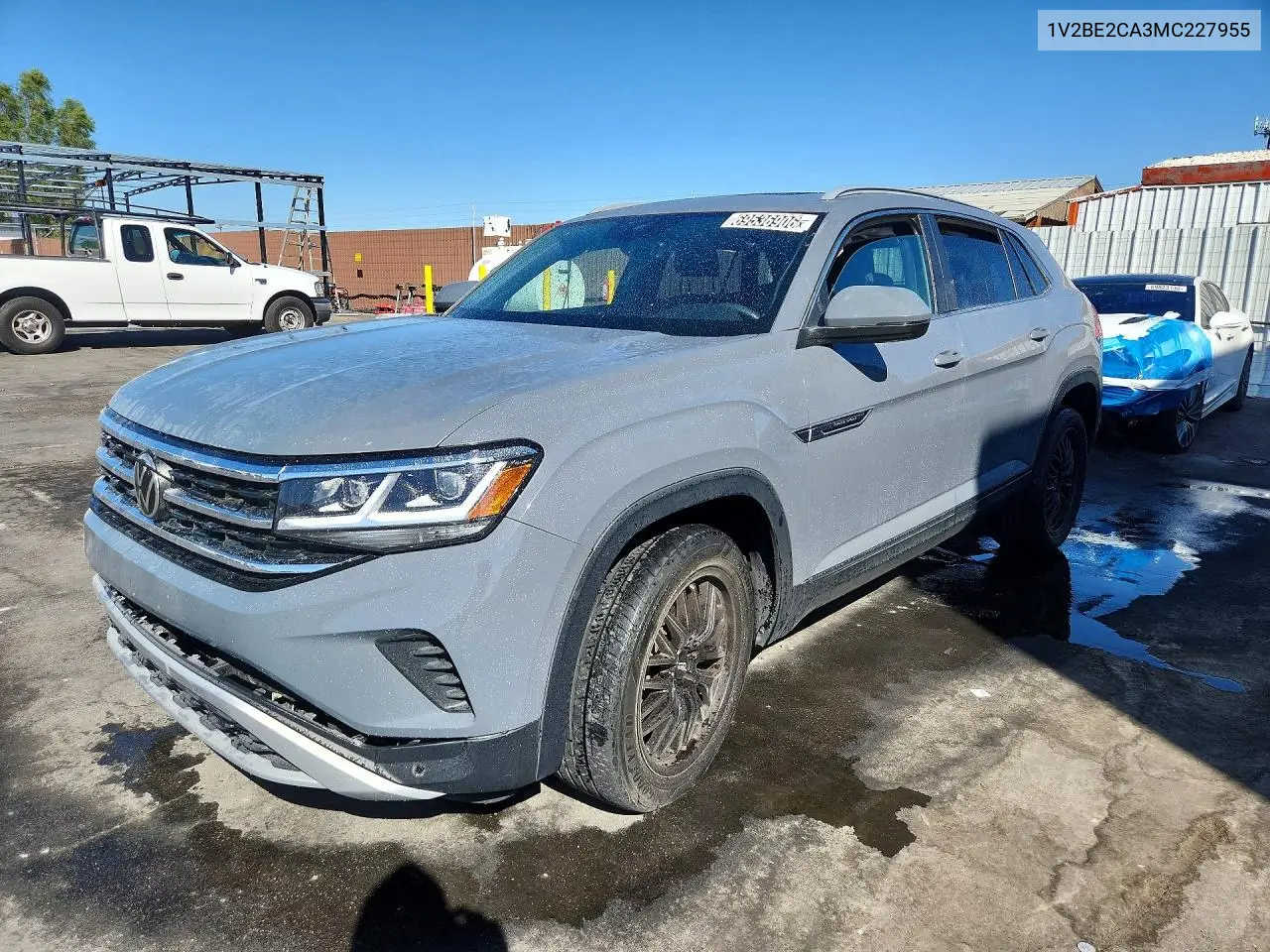 VOLKSWAGEN ATLAS CROSS SPORT 2021, VIN 1V2BE2CA3MC227955