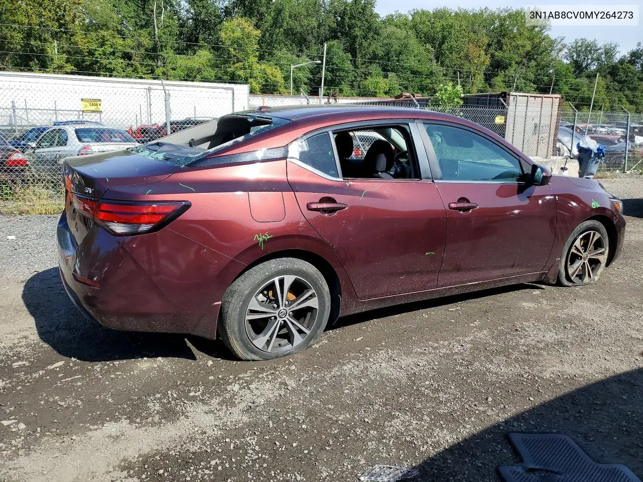 2021 NISSAN SENTRA VIN 3N1AB8CV0MY264273 — фото 3