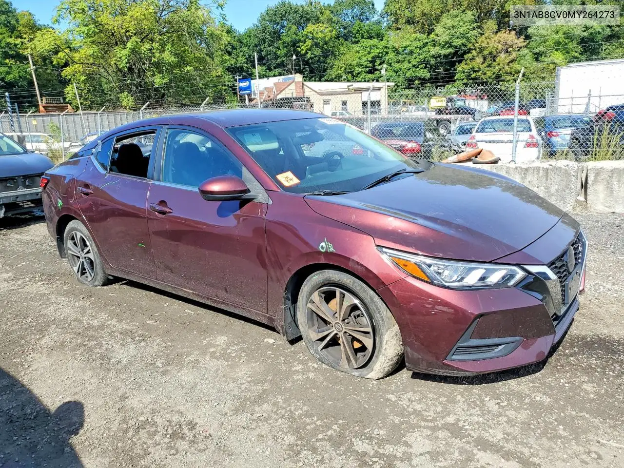 2021 NISSAN SENTRA VIN 3N1AB8CV0MY264273 — фото 4