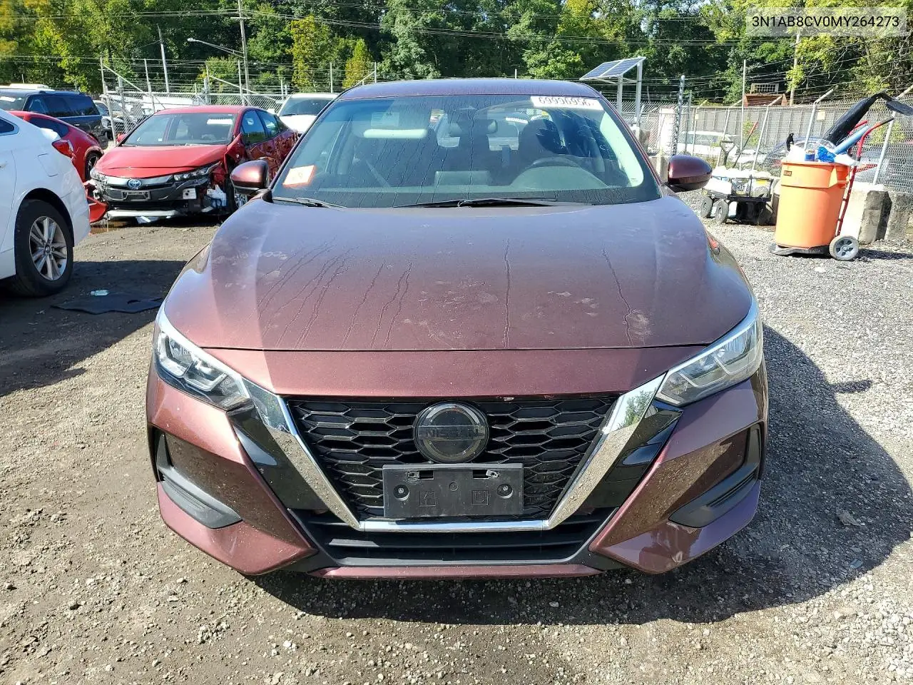 2021 NISSAN SENTRA VIN 3N1AB8CV0MY264273 — фото 5