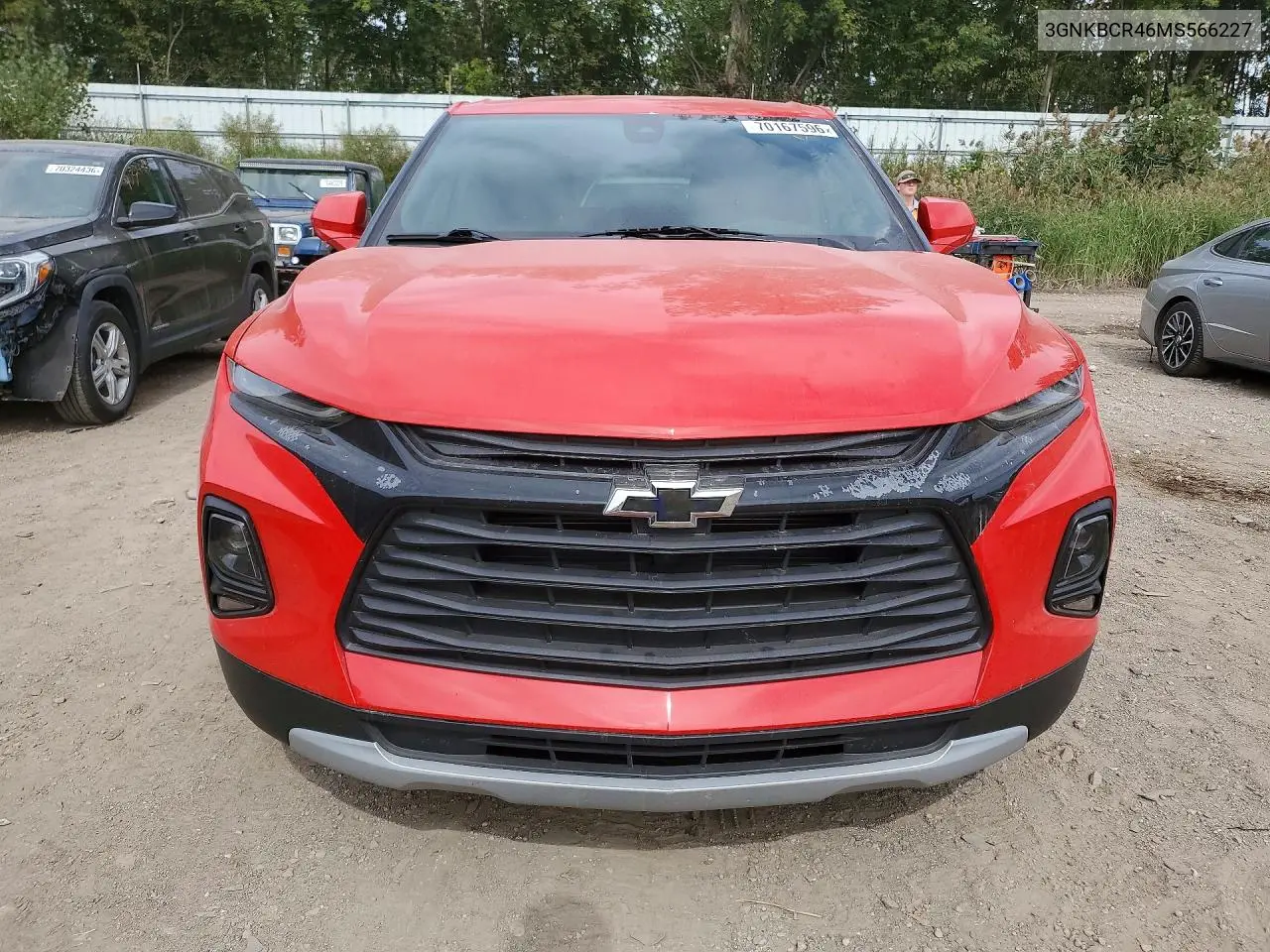 2021 CHEVROLET BLAZER VIN 3GNKBCR46MS566227 — фото 5