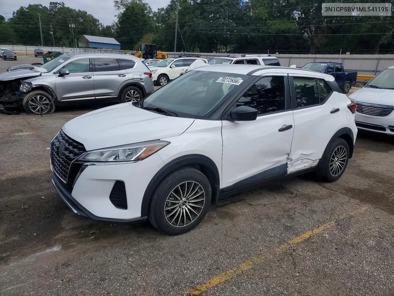 NISSAN KICKS 2021, VIN 3N1CP5BV1ML541195