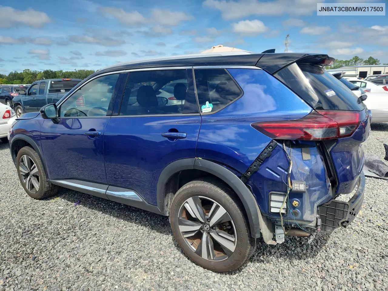 2021 NISSAN ROGUE VIN JN8AT3CB0MW217503 — фото 2