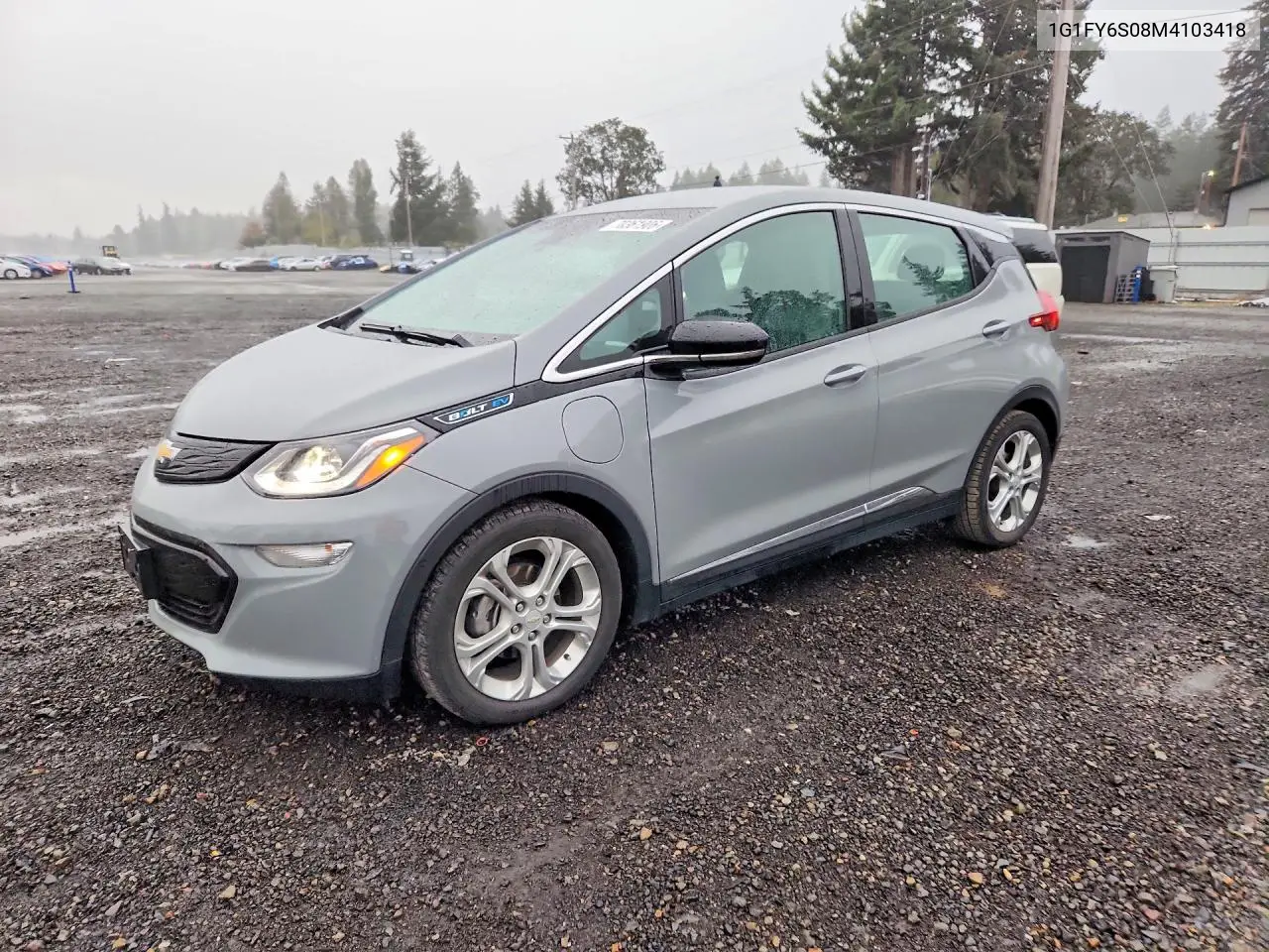 CHEVROLET BOLT 2021, VIN 1G1FY6S08M4103418