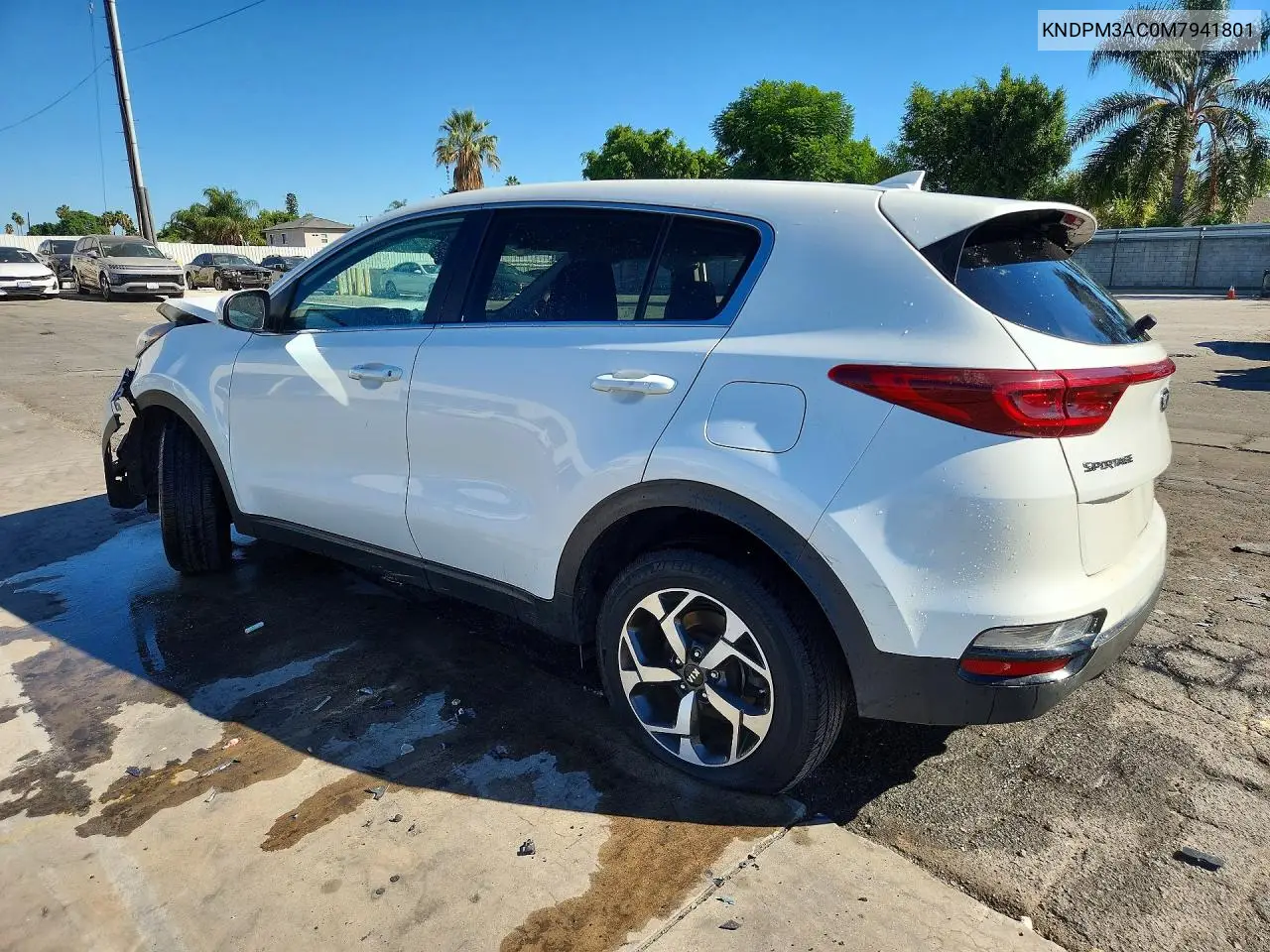 2021 KIA SPORTAGE VIN KNDPM3AC0M7941801 — фото 2