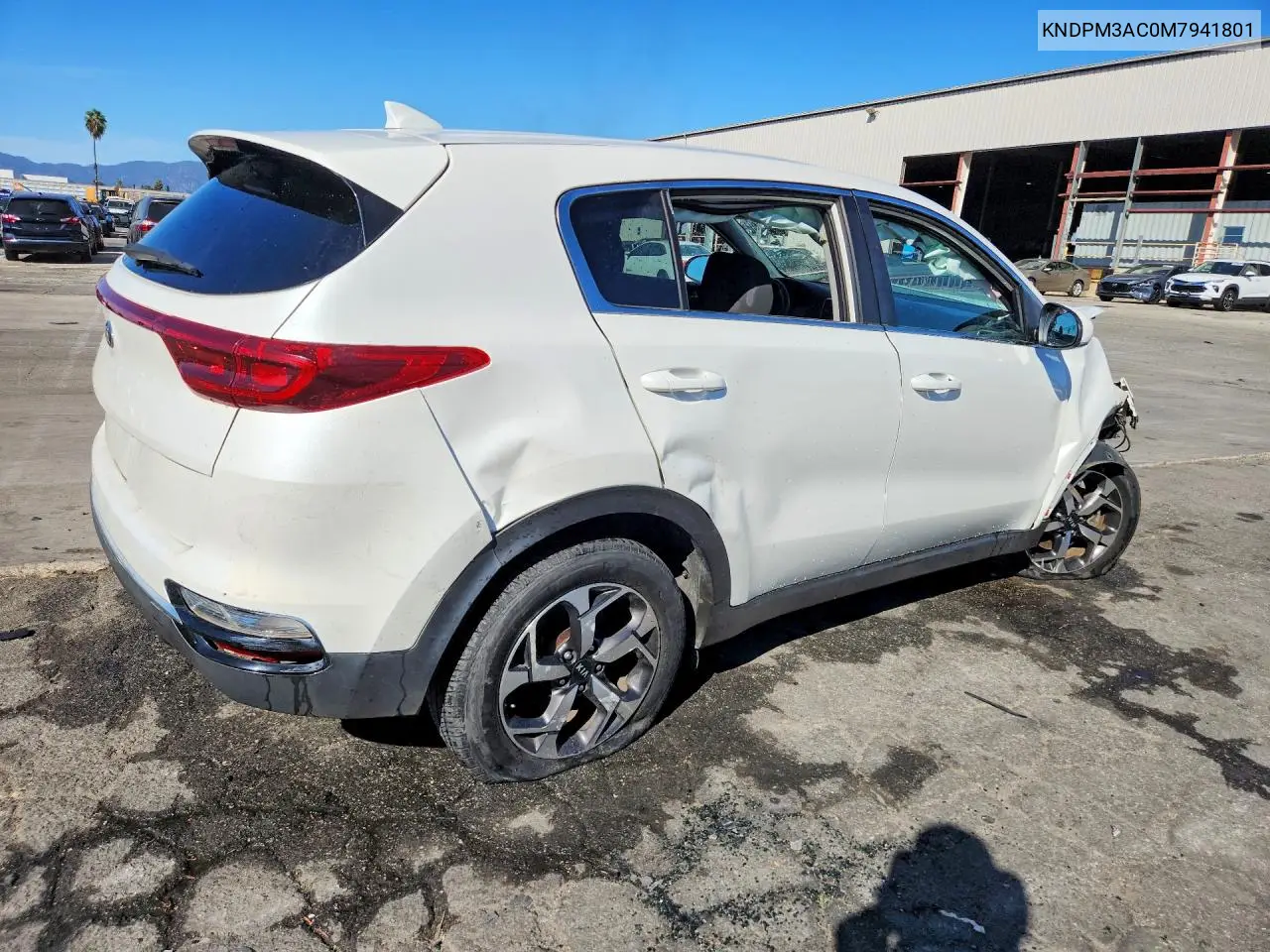 2021 KIA SPORTAGE VIN KNDPM3AC0M7941801 — фото 3
