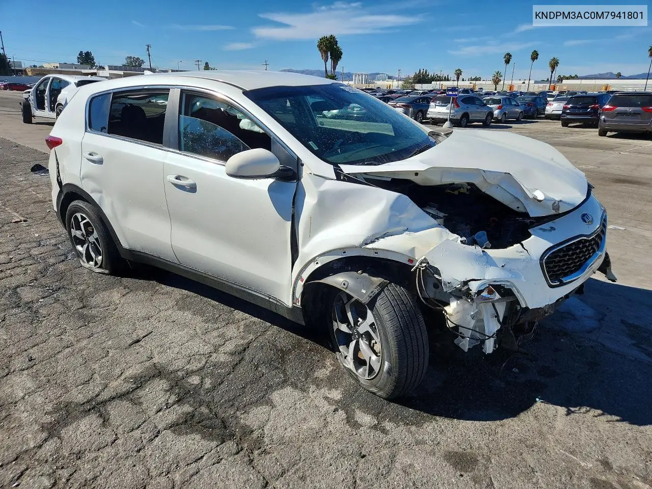2021 KIA SPORTAGE VIN KNDPM3AC0M7941801 — фото 4