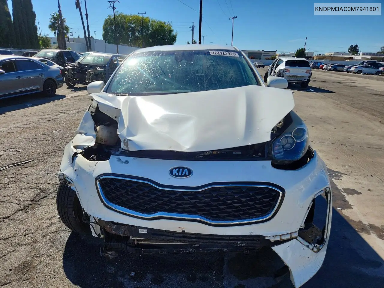 2021 KIA SPORTAGE VIN KNDPM3AC0M7941801 — фото 5