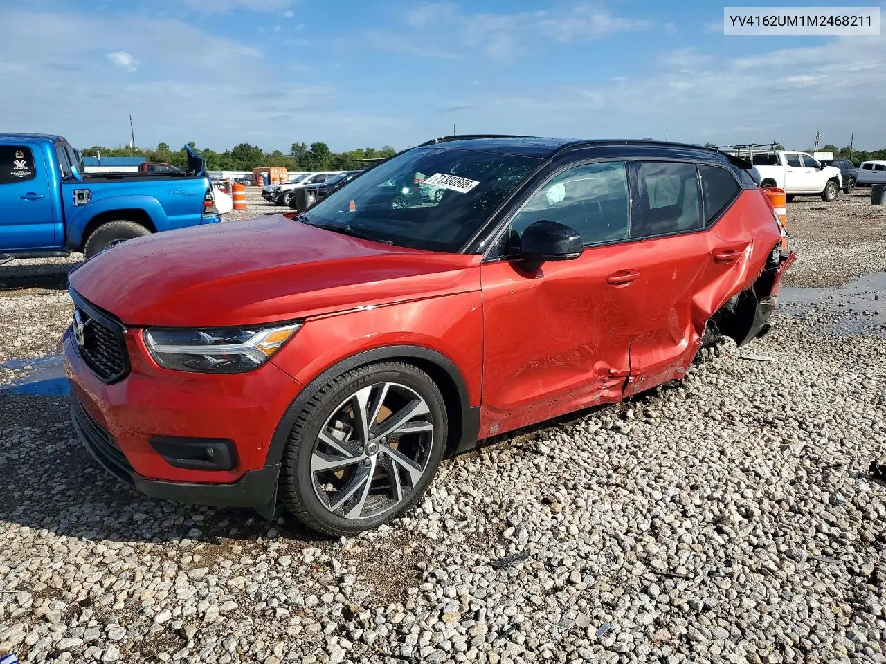 VOLVO XC40 2021, VIN YV4162UM1M2468211