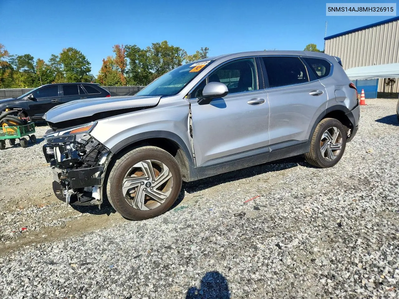 HYUNDAI SANTA FE 2021, VIN 5NMS14AJ8MH326915