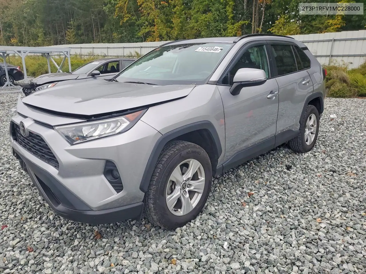 TOYOTA RAV 4 2021, VIN 2T3P1RFV1MC228000
