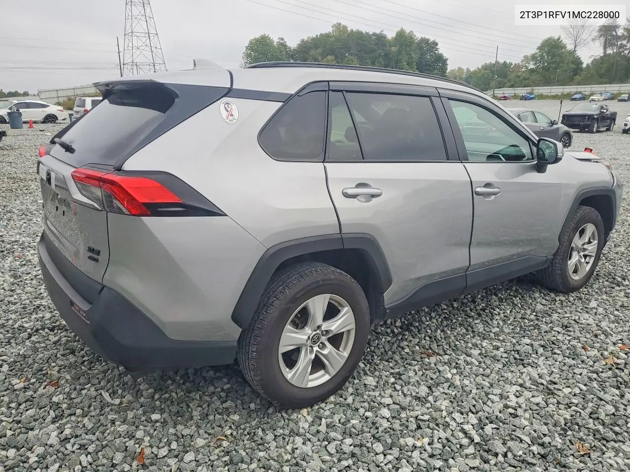 2021 TOYOTA RAV 4 VIN 2T3P1RFV1MC228000 — фото 3