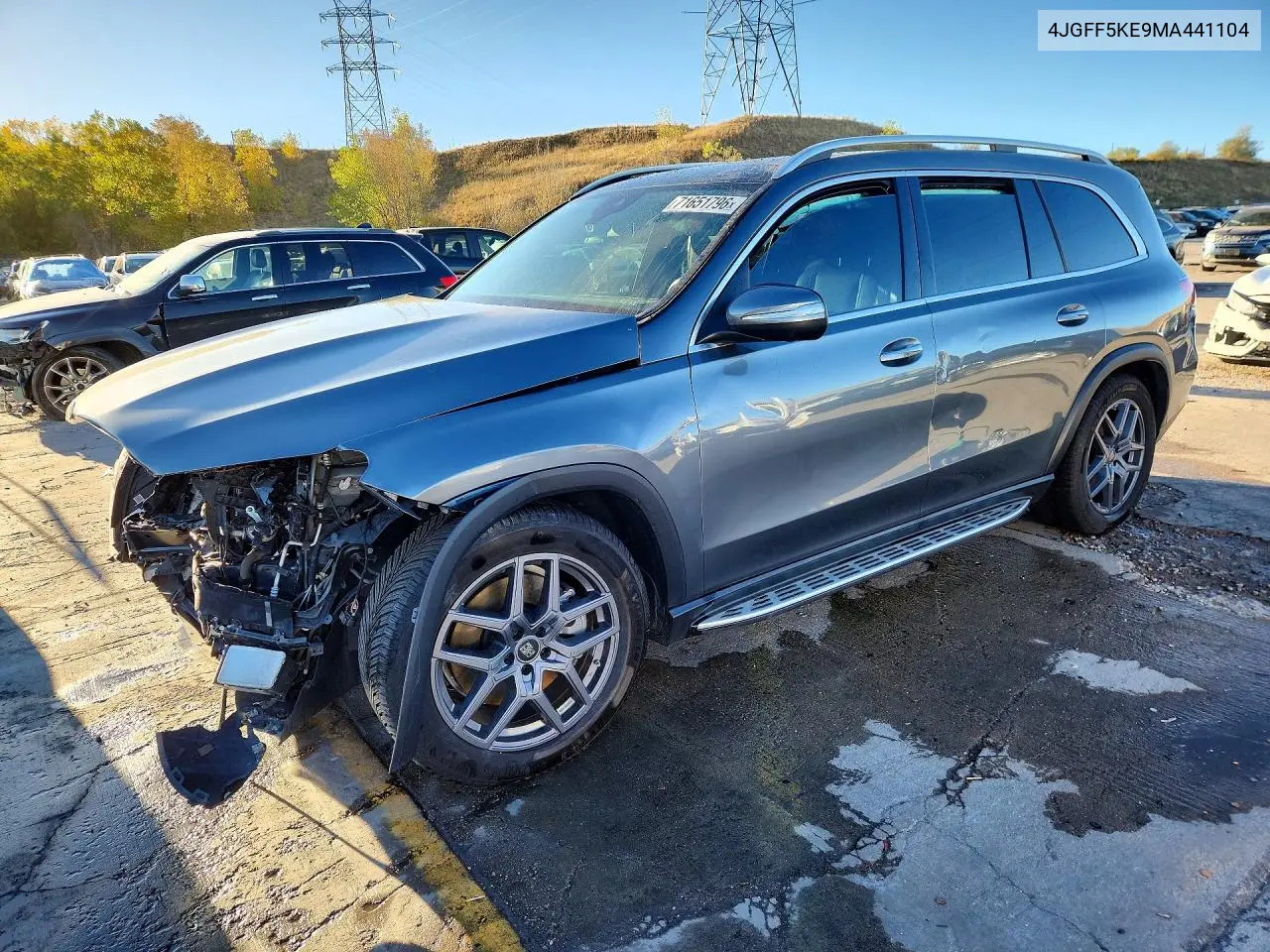 MERCEDES GLS-KLASSE 2021, VIN 4JGFF5KE9MA441104
