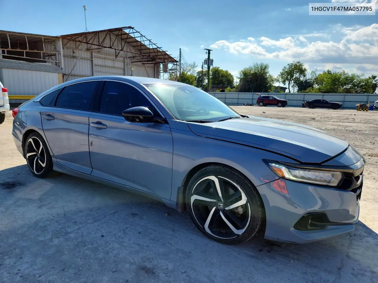 2021 HONDA ACCORD VIN 1HGCV1F47MA057795 — фото 4