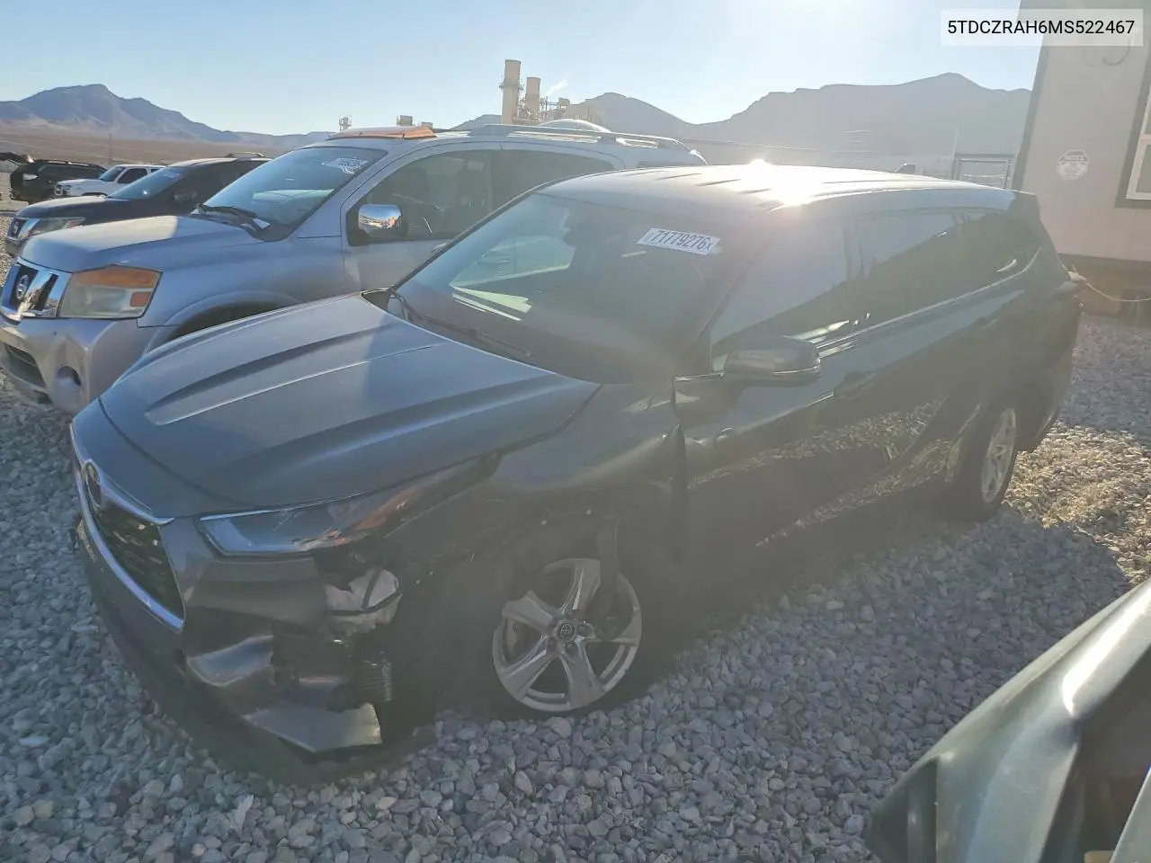 TOYOTA HIGHLANDER 2021, VIN 5TDCZRAH6MS522467