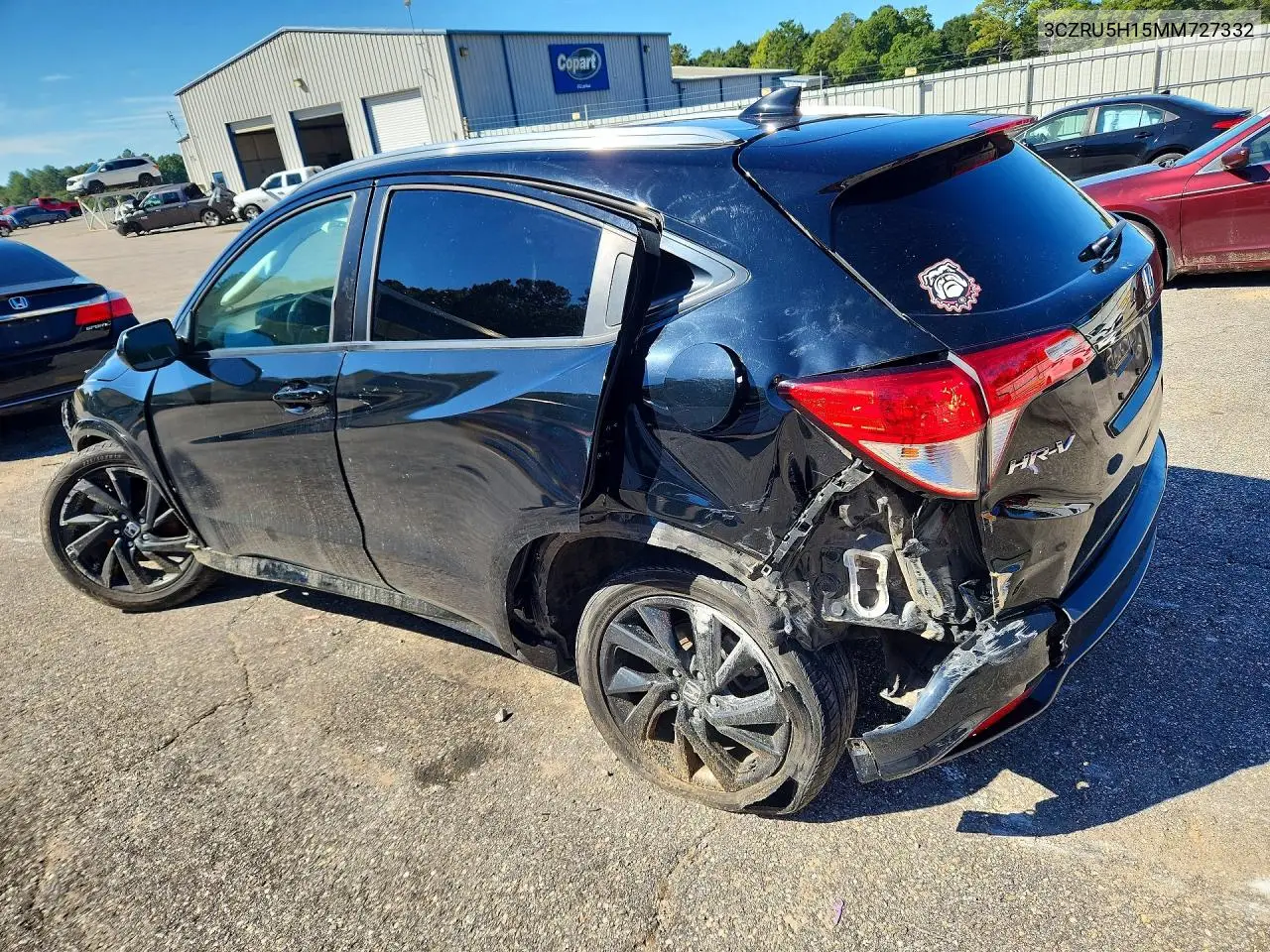 2021 HONDA HR-V VIN 3CZRU5H15MM727332 — фото 2