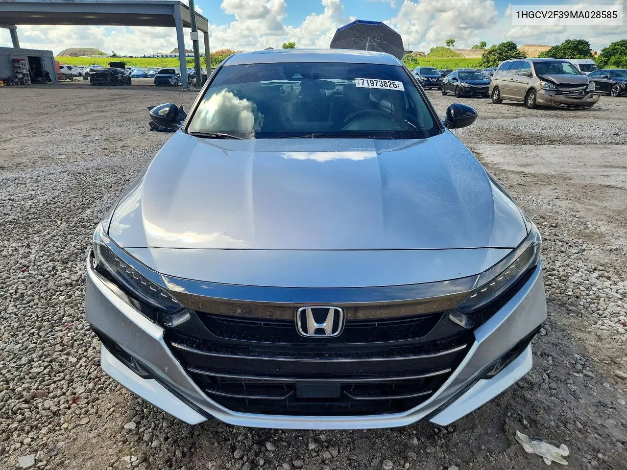 2021 HONDA ACCORD VIN 1HGCV2F39MA028585 — фото 5