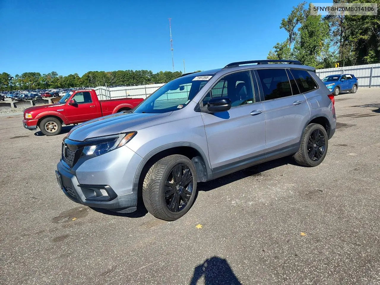 HONDA PASSPORT 2021, VIN 5FNYF8H20MB014106