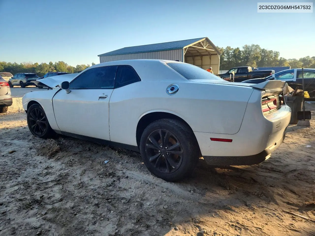 2021 DODGE CHALLENGER VIN 2C3CDZGG6MH547532 — фото 2