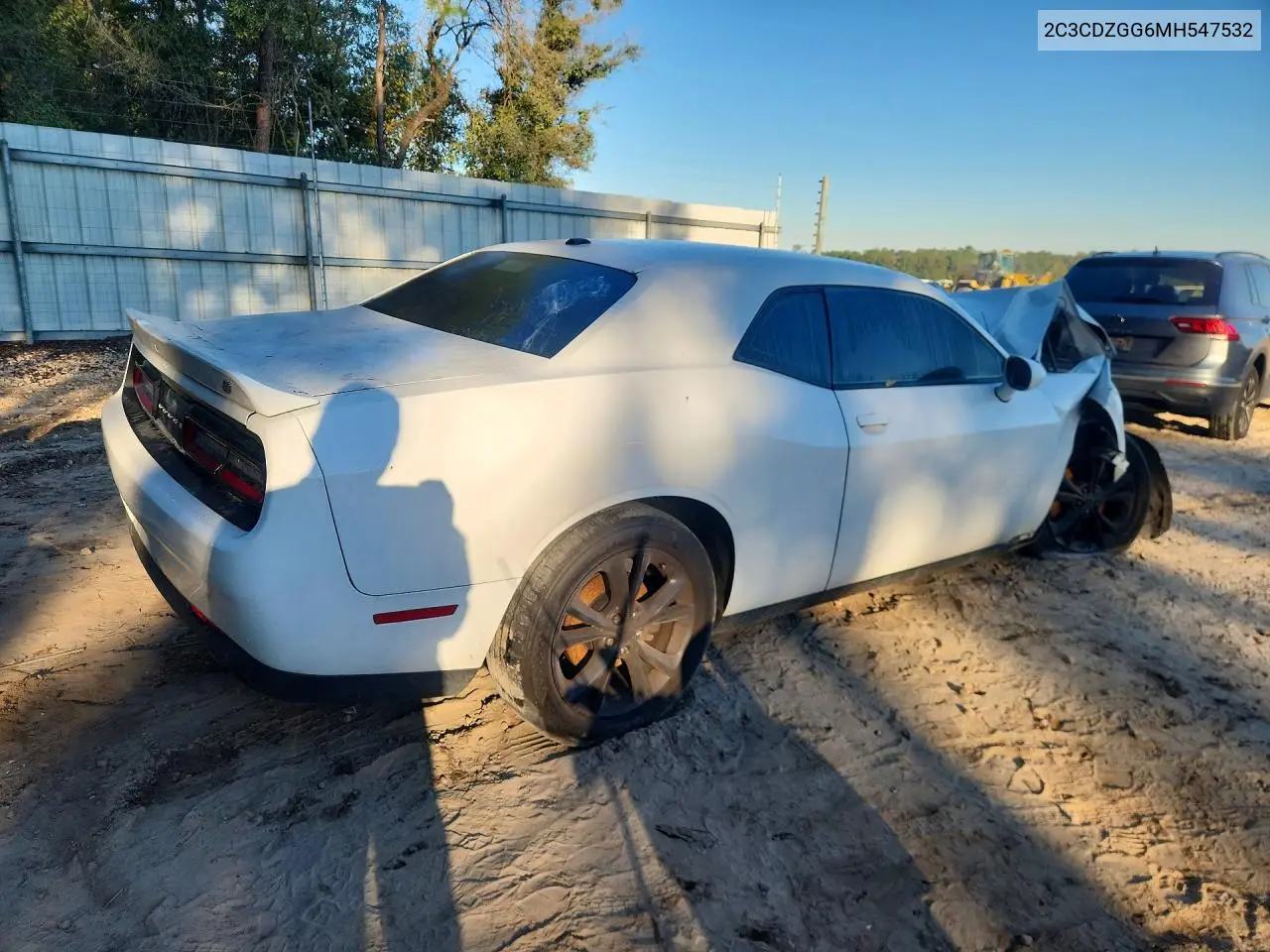 2021 DODGE CHALLENGER VIN 2C3CDZGG6MH547532 — фото 3