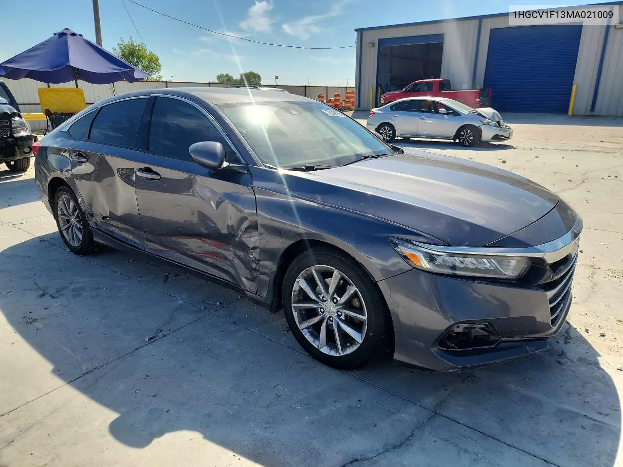 2021 HONDA ACCORD VIN 1HGCV1F13MA021009 — фото 4