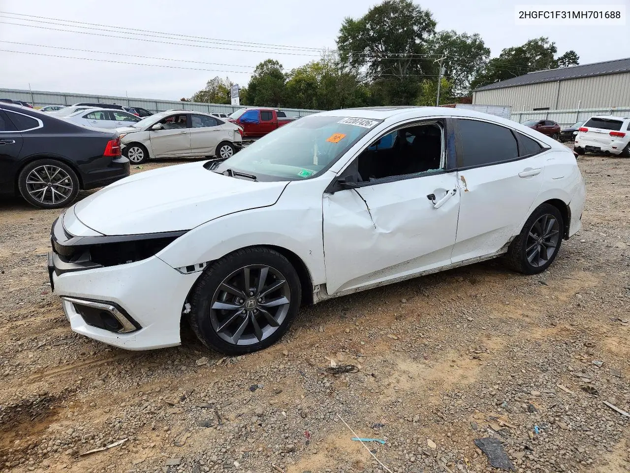 HONDA CIVIC 2021, VIN 2HGFC1F31MH701688