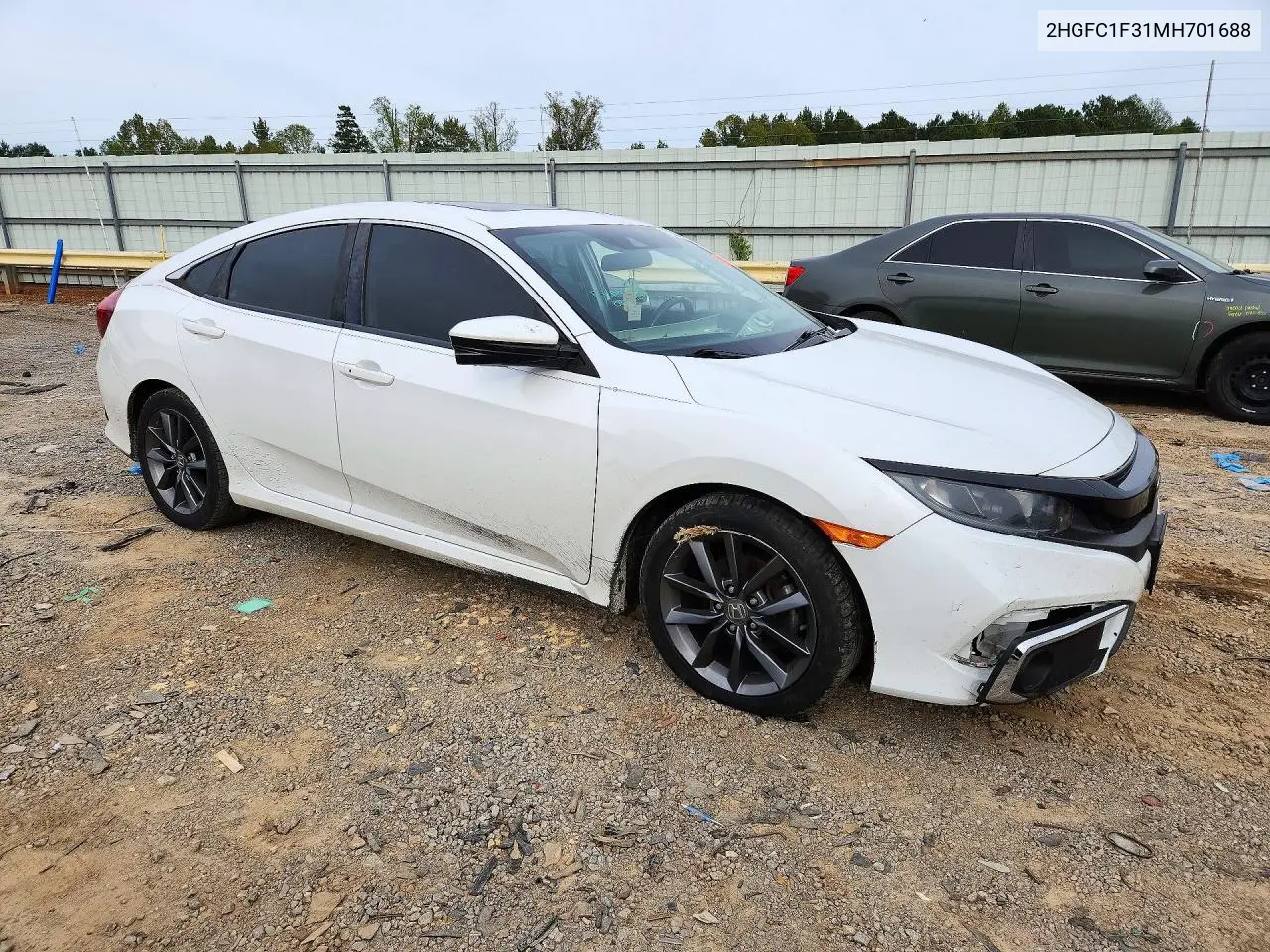 2021 HONDA CIVIC VIN 2HGFC1F31MH701688 — фото 4