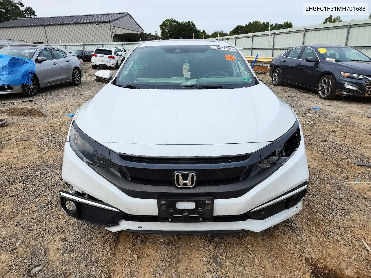 2021 HONDA CIVIC VIN 2HGFC1F31MH701688 — фото 5