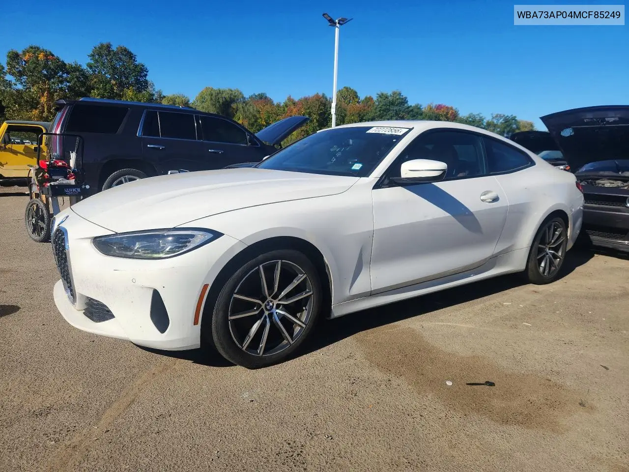 BMW 4ER 2021, VIN WBA73AP04MCF85249