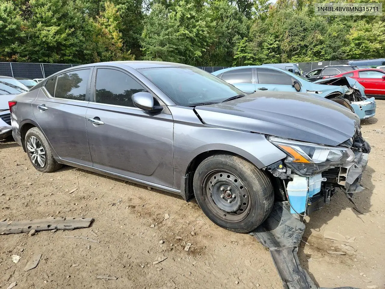 2021 NISSAN ALTIMA VIN 1N4BL4BV8MN315711 — фото 4