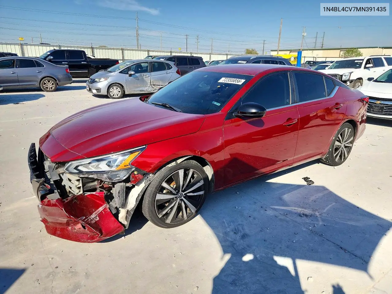 NISSAN ALTIMA 2021, VIN 1N4BL4CV7MN391435